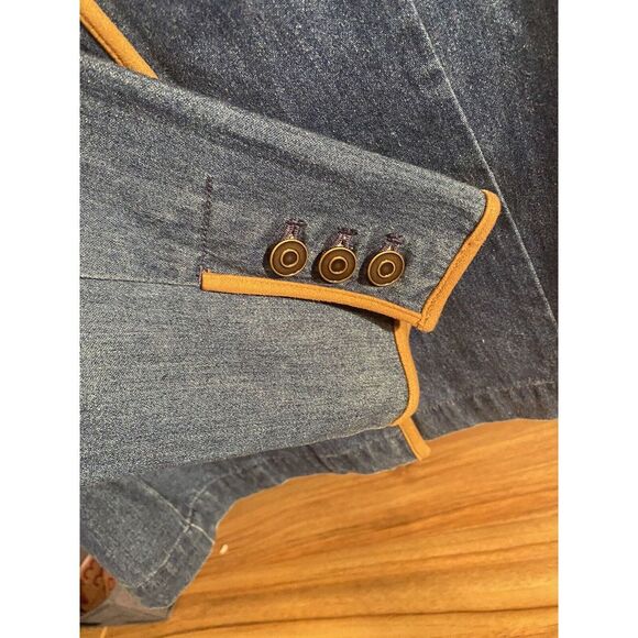 Talbots Women's Blue Lightweight Denim Jacket Size‎ S/P - Picture 3 of 5